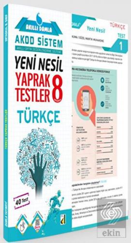 Akıllı Damla Türkçe Yeni Nesil Yaprak Testler-8. S