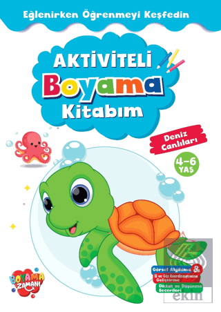 Aktiviteli Boyama Kitabı Deniz Canlıları