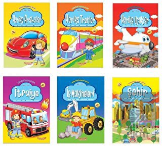 Aktiviteli Boyama Kitabı Mavi Seti (6 Kitap Takım)