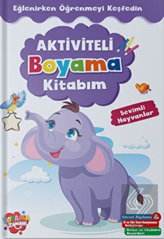 Aktiviteli Boyama Kitabı - Sevimli Hayvanlar