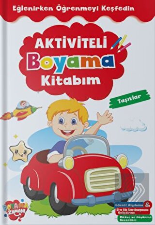 Aktiviteli Boyama Kitabı - Taşıtlar