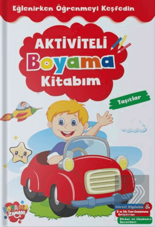 Aktiviteli Boyama Kitabı - Taşıtlar