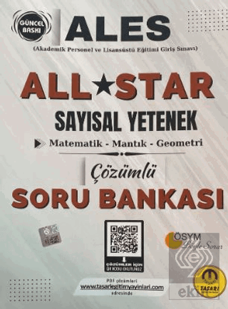 ALES All Star Sayısal Yetenek Çözümlü Soru Bankası
