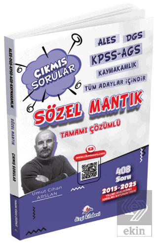 ALES DGS KPSS AGS Kaymakamlık Tüm Adaylar İçin Sözel Mantık Tamamı Video Çözümlü Çıkmış Sorular