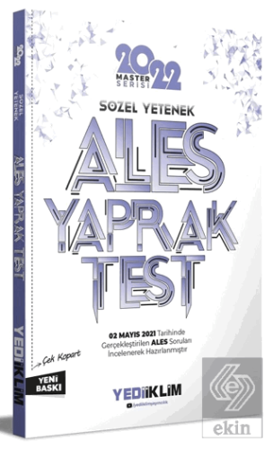 Ales Sözel Yetenek Çek Kopart Yaprak Test 2022