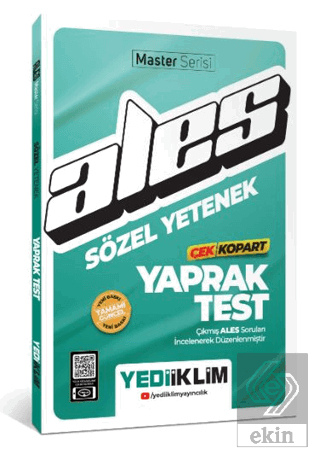 ALES Sözel Yetenek Çek Kopart Yaprak Test