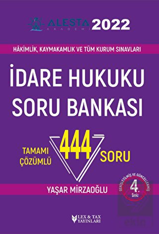 Alesta İdare Hukuku Soru Bankası 2022