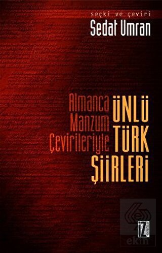 Almanca Manzum Çevirileriyle Ünlü Türk Şiirleri