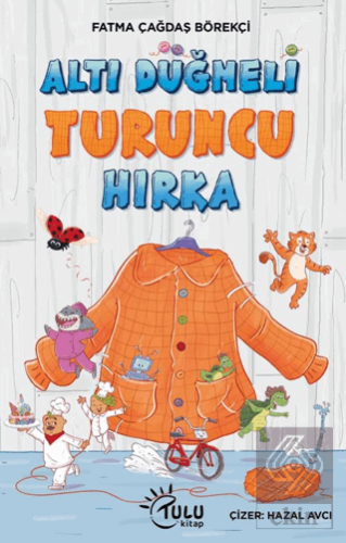 Altı Düğmeli Turuncu Hırka