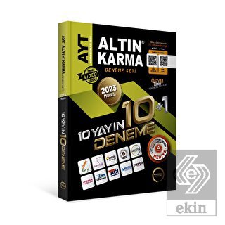 Altın Karma 2023 Model 10 Yayın 10+1 Ayt Deneme Se