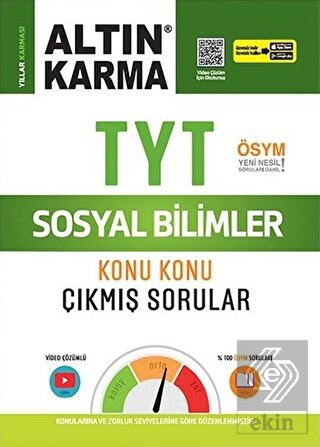Altın Karma TYT Sosyal Bilimler Konu Konu Çıkmış S