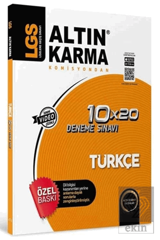 Altınkarma LGS 8.Sınıf Türkçe 10*20 Branş Deneme