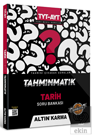 Altınkarma Tahminmatik TYT - AYT Tarih Soru Bankas