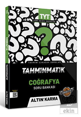 Altınkarma Tahminmatik TYT Coğrafya Soru Bankası