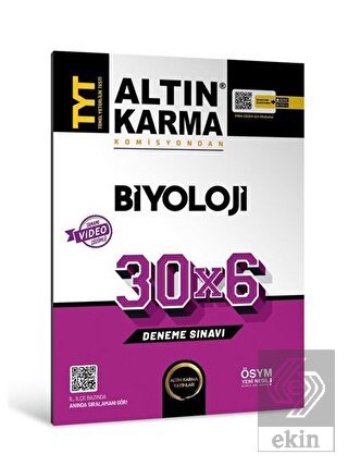 Altınkarma TYT Biyoloji 30x6 Deneme Sınavı 2023