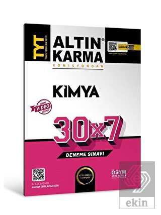 Altınkarma TYT Kimya 30X7 Deneme Sınavı 2023