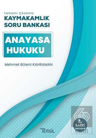 Anayasa Hukuku Tamamı Çözümlü Kaymakamlık Soru Ban