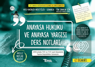 Anayasa Hukuku ve Anayasa Yargısı Ders Notları