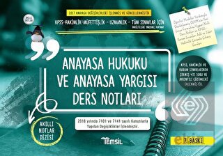 Anayasa Hukuku ve Anayasa Yargısı Ders Notları