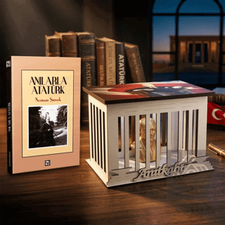 Anılarla Atatürk ve Atatürk Büstlü Ahşap Anıtkabir Işıklı Maket