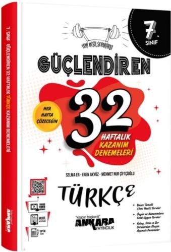 7. Sınıf Güçlendiren 32 Haftalık Türkçe Kazanım De