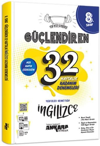 8. Sınıf Güçlendiren 32 Haftalık İngilizce Kazanım