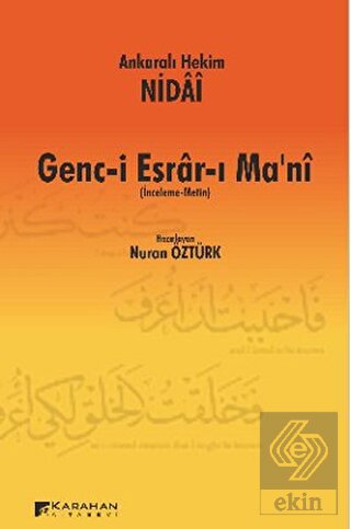 Ankaralı Hekim Nidai Genc-i Esrar-ı Ma\'ni