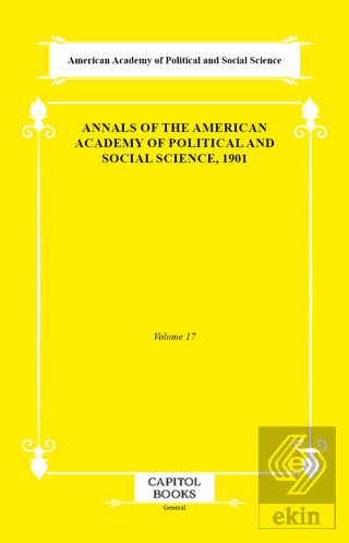 Annals of the American Academy of Political and Social Science, 1901