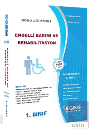 AÖF 1. Sınıf Engelli Bakımı ve Rehabilitasyon Baha
