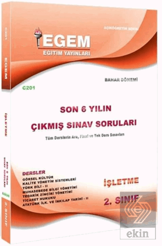 AÖF 2.Sınıf İşletme Bahar Dönemi Çıkmış Sınav Soru