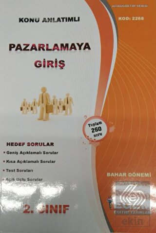 AÖF 2. Sınıf Pazarlamaya Giriş Konu Anlatımlı Egem