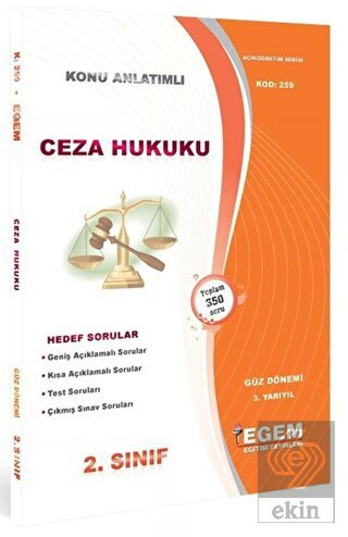 AÖF Ceza Hukuku Konu Anlatımlı Soru Bankası (259)