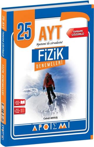 Apotemi Yayınları AYT Fizik 25 li Deneme Cehdi Akkuş Apotemi Yayınları