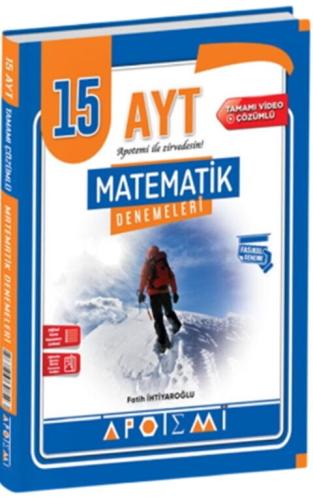 Apotemi Yayınları AYT Matematik 15 Çözümlü Deneme Fatih İhtiyaroğlu Ap