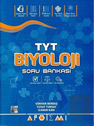 Apotemi Yayınları TYT Biyoloji Soru Bankası