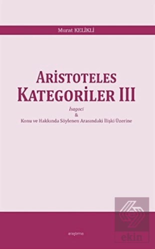 Aristoteles  Kategoriler 3