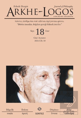 Arkhe-Logos Felsefe Dergisi Sayı: 18 Güz 2025