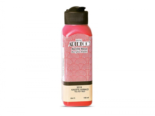Artdeco Akrilik Boya 140ml Kadife Kırmızı 3019