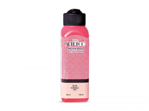 Artdeco Akrilik Boya 140ml Kırmızı 3016