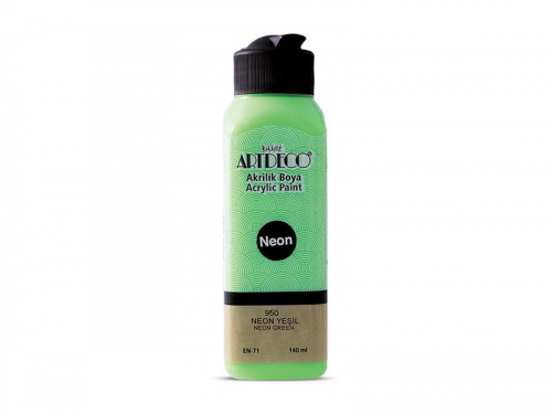 Artdeco Neon Akrilik Boya 140ml Neon Yeşil 950