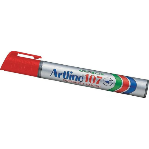 Artline 107 Permanent Markör Uç:1,5mm Kırmızı