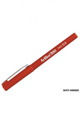 Artline 200N Fine Keçe Uçlu Yazı Kalemi Uç:0,4mm K