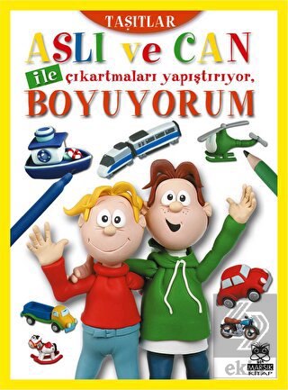 Aslı ve Can ile Çıkartmaları Yapıştırıyor, Boyuyor