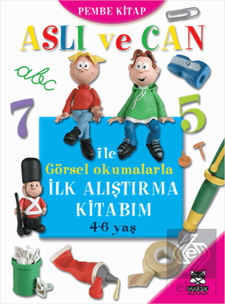 Aslı ve Can ile Görsel Okumalarla İlk Alıştırma Kitabım - Pembe Kitap 