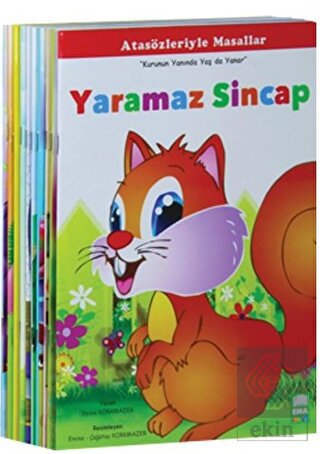 Atasözleriyle Masallar Seti Düz Yazılı (10 Kitap t