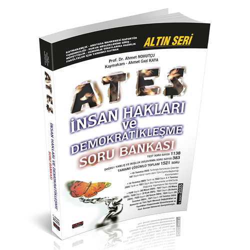 ATEŞ İnsan Hakları ve Demokratikleşme Soru Bankası 2025