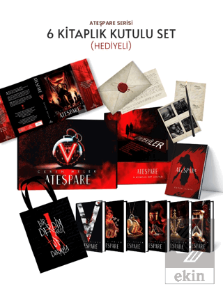 Ateşpare Serisi - 6 Kitaplık Hediyeli Kutulu Set
