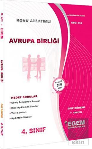 Avrupa Birliği Konu Anlatımlı Soru Bankası Güz Dön
