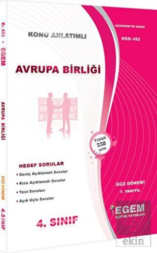 Avrupa Birliği Konu Anlatımlı Soru Bankası Güz Dön