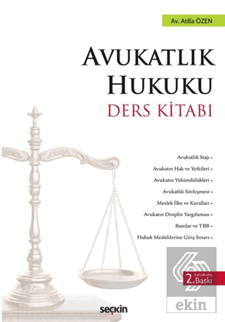 Avukatlık Hukuku Ders Kitabı